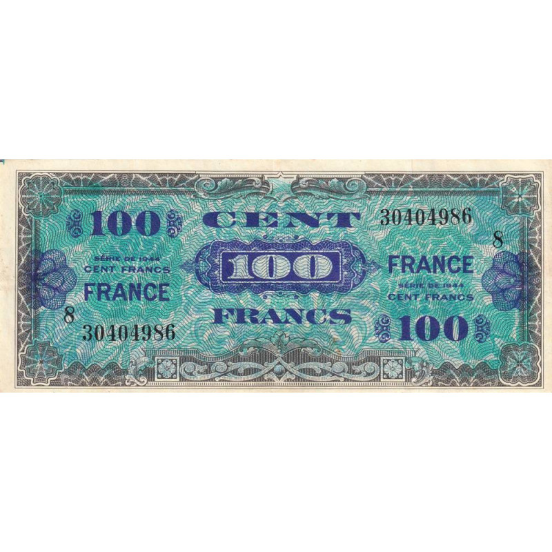 VF 25-08 - 100 francs - France - 1944 (1945) - Série 8 - Etat : TTB