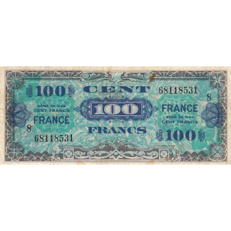 VF 25-08 - 100 francs - France - 1944 (1945) - Série 8 - Etat : TB+