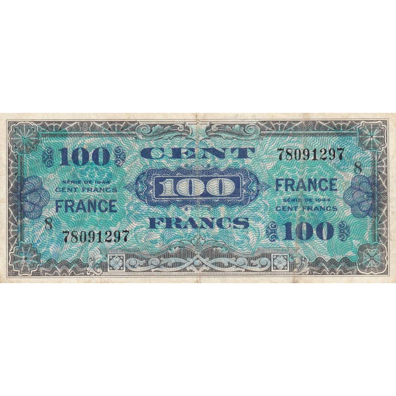 VF 25-08 - 100 francs - France - 1944 (1945) - Série 8 - Etat : TB+
