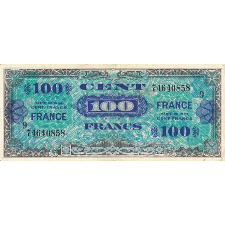 VF 25-09 - 100 francs - France - 1944 (1945) - Série 9 - Etat : TTB