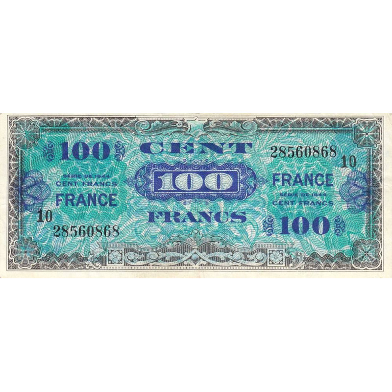 VF 25-10 - 100 francs - France - 1944 (1945) - Série 10 - Etat : TTB-