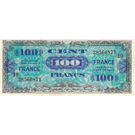 VF 25-10 - 100 francs - France - 1944 (1945) - Série 10 - Etat : TTB