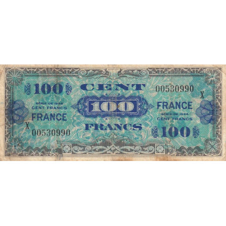 VF 25-11 - 100 francs - France - 1944 (1945) - Série X (remplacement) - Etat : TB-