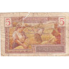 VF 29-01 - 5 francs - Trésor français - Territoires occupés - 1947 - Série A - Etat : B