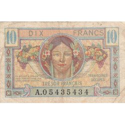 VF 30-01 - 10 francs - Trésor français - Territoires occupés - 1947 - Etat : TB-
