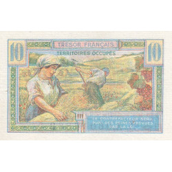 VF 30-01 - 10 francs - Trésor français - Territoires occupés - 1947 - Série A - Etat : SUP+