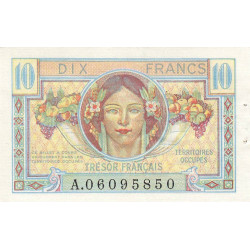VF 30-01 - 10 francs - Trésor français - Territoires occupés - 1947 - Etat : SUP-