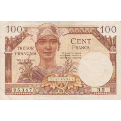 VF 32-01 - 100 francs - Trésor français - Territoires occupés - 1947 - Etat : TB+