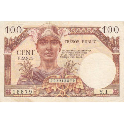 VF 34-01 - 100 francs - Trésor public - Allemagne - 1955 - Série Y.1 - Etat : TTB-