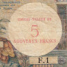VF 37-01 - 5 nouv. francs / 500 francs - Trésor public - 1960 - Série F.1 - Etat : TB-
