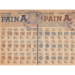 Pain - Titre 4682 - Catégorie A - 02/1949 et 03/1949 - Roche-la-Molière (42) - Etat : TTB