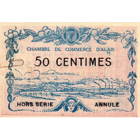 Alais (Alès) - Pirot 4-8 - 50 centimes - 30/03/1916 - Annulé - Etat : SUP