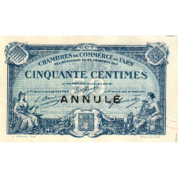 Albi, Castres, Mazamet (Tarn) - Pirot 5-10 - 50 centimes - 22/12/1917 - Annulé - Etat : TTB+