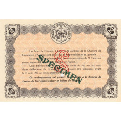Avignon - Pirot 18-12 - 2 francs - 11/08/1915 - Spécimen - Etat : SUP+