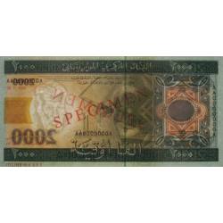 Mauritanie - Pick 14as - 2'000 ouguiya - Série AA - 28/11/2004 - Spécimen - Etat : NEUF