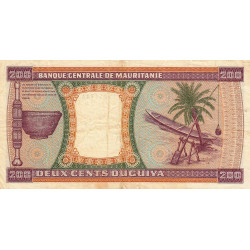 Mauritanie - Pick 5b - 200 ouguiya - Série L 005 - 28/11/1985 - Etat : TB