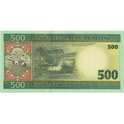 Mauritanie - Pick 12a - 500 ouguiya - Série CA A - 28/11/2004 - Etat : NEUF