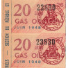 20 litres gas-oil - Juin 1948 - Seine - Bloc de 2 - Etat : SUP