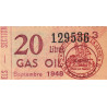 20 litres gas-oil - Septembre 1948 - Seine - Etat : SUP