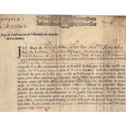 Ain - Bourg - Louis XIV - 1696 - Charge de Notaire - 80 livres - 1696