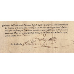 Ain - Bourg - Louis XIV - 1696 - Charge de Notaire - 80 livres - 1696