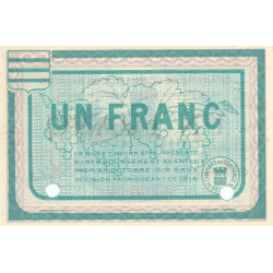 Béziers - Pirot 27-14 - 1 franc - 09/06/1915 - Spécimen - Etat : SUP+