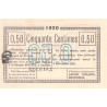 Amiens - Pirot 7-49 variété - 50 centimes - 1920 - Etat : SPL