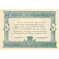 Angers (Maine-et-Loire) - Pirot 8-8 - 25 centimes - Série J2 - 11/1917 - Etat : SPL
