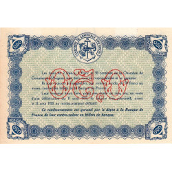 Avignon - Pirot 18-1 variété - 50 centimes - 11/08/1915 - Petit numéro - Etat : SPL