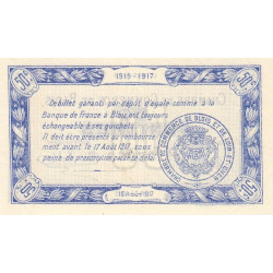 Blois (Loir-et-Cher) - Pirot 28-1 - 50 centimes - 16/08/1915 - Etat : SPL