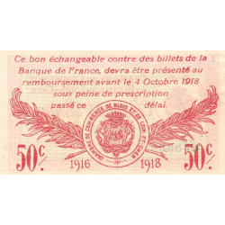 Blois (Loir-et-Cher) - Pirot 28-5 - 50 centimes - 03/10/1916 - Etat : SUP+
