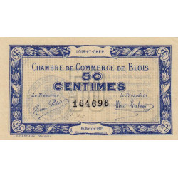 Blois (Loir-et-Cher) - Pirot 28-1 - 50 centimes - 16/08/1915 - Etat : SPL