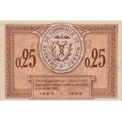 Bolbec - Pirot 29-2 - 25 centimes - 1920 - Annulé - Etat : TTB à SUP