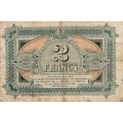 Bordeaux - Pirot 30-17 - 2 francs- Série 30 - 1917 - Etat : B+