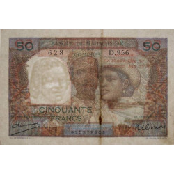 Madagascar - Pick 45a - 50 francs - 1950 - Etat : TB+