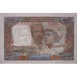 Madagascar - Pick 45a - 50 francs - 1950 - Etat : SUP+