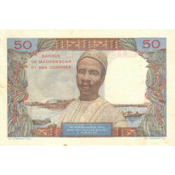 Madagascar - Pick 45a - 50 francs - 1950 - Etat : TTB-
