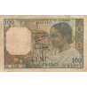 Madagascar - Pick 46a - 100 francs - Série D.1373 - 1950 - Etat : B