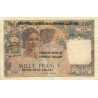 Madagascar - Pick 54a - 1'000 francs - 200 ariary - 1952 (1961) - Etat : TB-