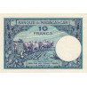 Madagascar - Pick 36b - 10 francs - Série H.832 - 1937 - Etat : TTB