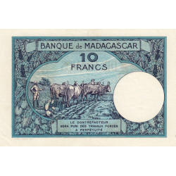 Madagascar - Pick 36c - 10 francs - Série D.1900 - 1948 - Etat : SUP+