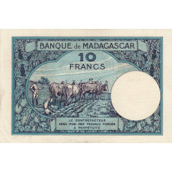 Madagascar - Pick 36c - 10 francs - Série D.1900 - 1948 - Etat : SUP