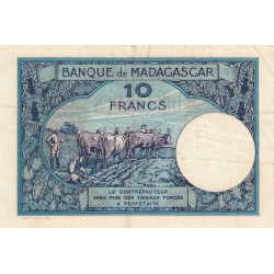 Madagascar - Pick 36c - 10 francs - Série D.2002 - 1948 - Etat : TB+