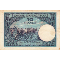Madagascar - Pick 36c - 10 francs - Série M.2022 - 1948 - Etat : TB+