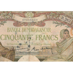 Madagascar - Pick 38b - 50 francs - 1937 - Etat : TB-