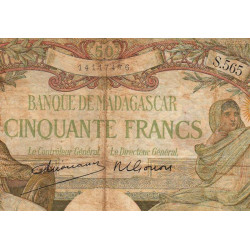 Madagascar - Pick 38c - 50 francs - Série S.565 - 1948 - Etat : AB