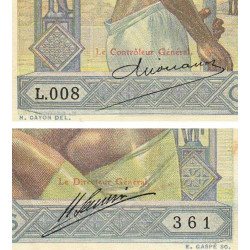 Madagascar - Pick 40a - 100 francs - 1926 - Etat : SUP-