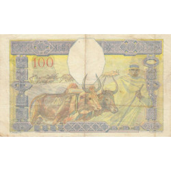 Madagascar - Pick 40b - 100 francs - Série M.516 - 1937 - Etat : TB+