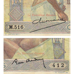 Madagascar - Pick 40b - 100 francs - 1937 - Etat : TB+