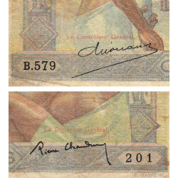Madagascar - Pick 40b - 100 francs - Série B.579 - 1937 - Etat : TB